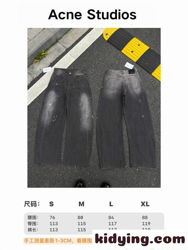 ACNE STUDIOS アクネ ストゥディオズ スーパーコピー デニムパンツ ペイント加工 ストリート新作 2026春夏新作-8