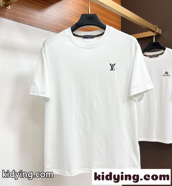 注目新作☆☆LV 26春夏新品ルイヴィトンtシャツコピー白Tシャツ普段着オフィスOK-0
