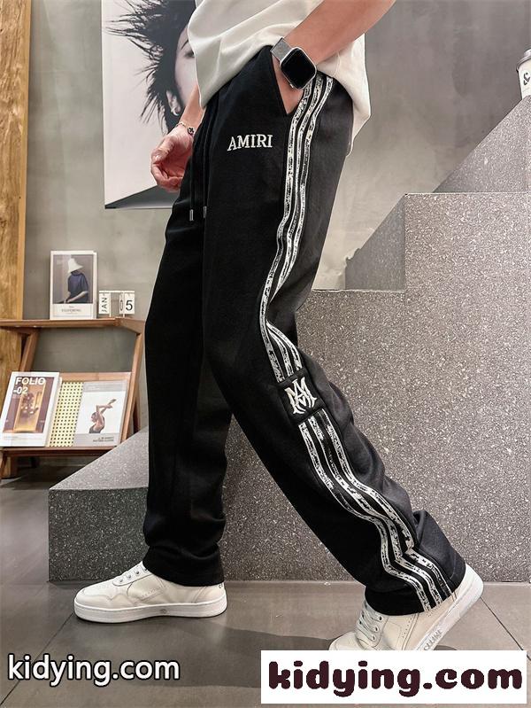 ジョガーパンツ AMIRI サイドラインデザイン テープ装飾 アミリ コピー ストリート系 軽量素材-1