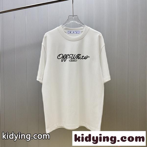 半袖Tシャツ Off-White オフホワイト コピー ストリート プリント 柔らか素材 カジュアル 夏服-0