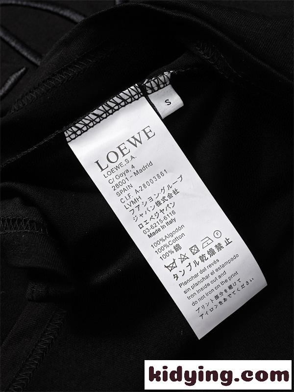 おしゃれ男子に選ばれる LOEWE ロエベ コピー 半袖トップス メンズ 立体刺繍 写真映えデザイン-8