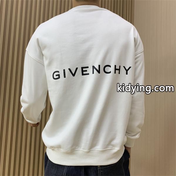 GIVENCHY コピー 2025秋冬コーデ 万能 洗練スタイル ホワイト 緑 4G ロゴ パーカー ジバンシー-8
