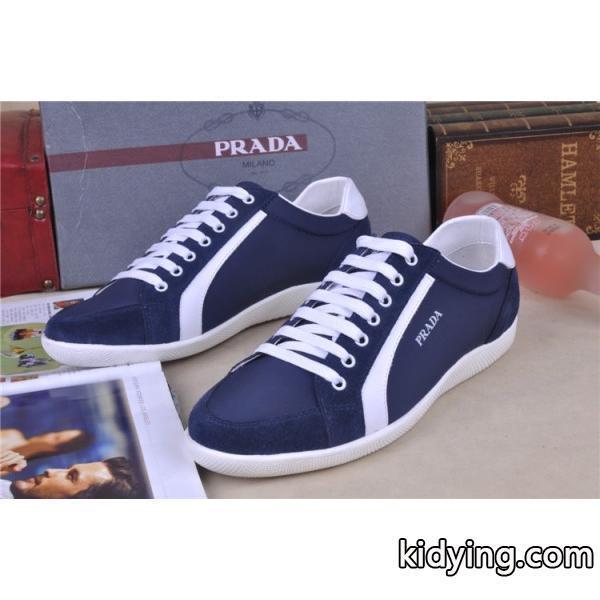 &安心&追跡付 2013-14秋冬 PRADA プラダ スニーカー 靴 NAVY_スニーカー、靴_メンズファッション_スーパーコピーブランド激安通販 専門店-0