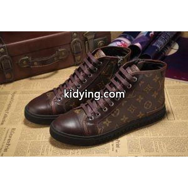 スタイリッシュな印象 2016春夏 ルイ ヴィトン LOUIS VUITTON メンズ レースアップ ハイカットスニーカー 3色可選 抗菌?防臭加工_ルイ ヴィトン LOUIS VUITTON_ブランド コピー 激安(日本最大級)-1