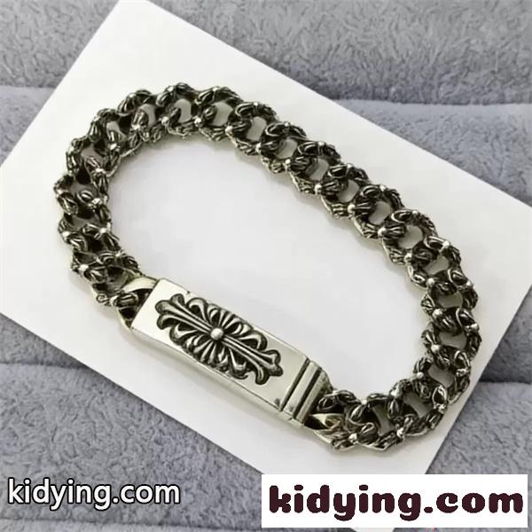 お洒落2色♥クロムハーツブレスレットコピーCHROME HEARTS アクセサリー人気ゴールド色☆シルバー-5
