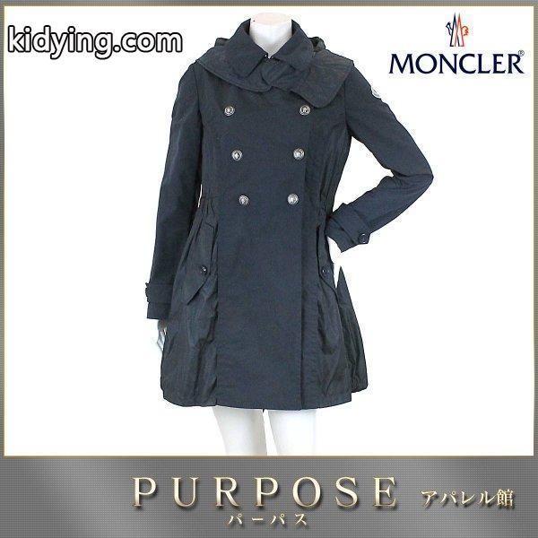 モンクレール MONCLER ヒナタ HINATA コート ナイロン 襟 ボタン フード ワッペン ネイビー サイズ 1 レディース :90057931:PURPOSEパーパス・ヤフー店 - 通販ショッピング-0