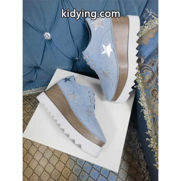STELLA McCARTNEY ステラマッカートニー コピースター装飾 厚底シューズ ブルー クール モダン-0