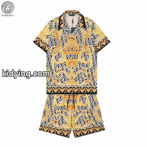 ヴェルサーチ VERSACE 高級感ある 半袖Tシャツ 上下セット _ヴェルサーチ VERSACE_ブランド コピー 激安(日本最大級)-0