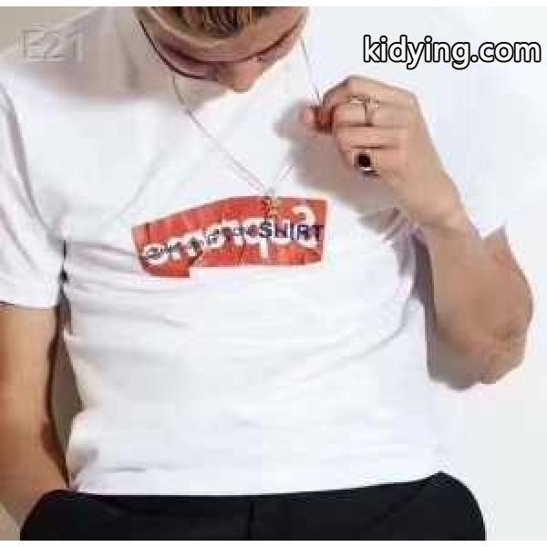 シンプルで洗練されたシュプリーム 激安 プリント半袖Ｔシャツ SUPREME インナートップス2色可選-1