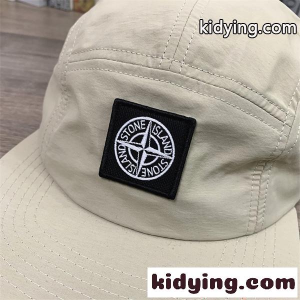 大人気 ナイロン STONE ISLAND コピー ストーンアイランド キャップ オレンジ ロゴパッチ 軽やかスタイル-8