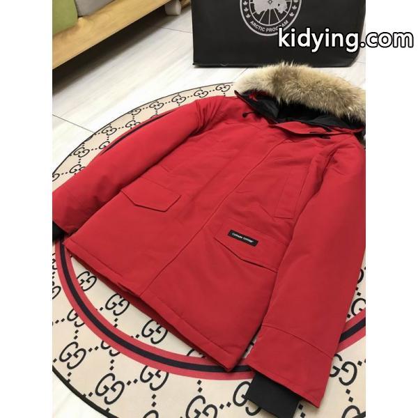 売れ筋おすすめモデル カナダグース Canada Goose 2025秋冬 レッド ダウンジャケット 偽物-1