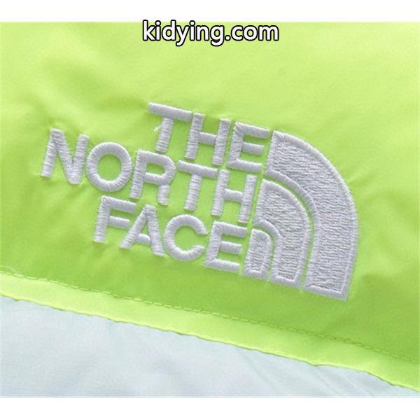The North Face スーパーコピー 蛍光グリーン拼色ダウンジャケット カップル風 2025秋冬彩り ザノースフェイス-7