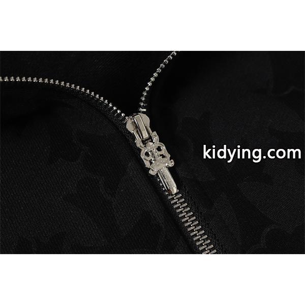 クロムハーツ コピー Chrome Hearts パーカー 売れ筋 ブラック 総柄 × フラワーモチーフ 存在感デザイン 2025秋冬コーデ-1