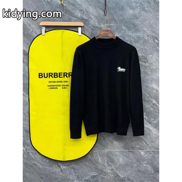 ダックロゴ ホワイト / ブラック バーバリー BURBERRY コピーニット ユニセックス クラシック-1