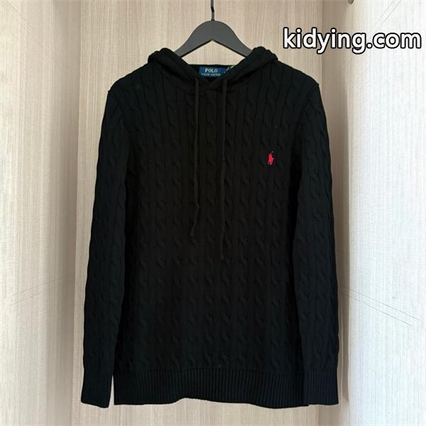 ブラック × ホワイト × グレー 6 色 連帽 麻花纹 ニット ポロラルフローレン POLO RALPH LAUREN コピー 秋冬復古多色 定番-1