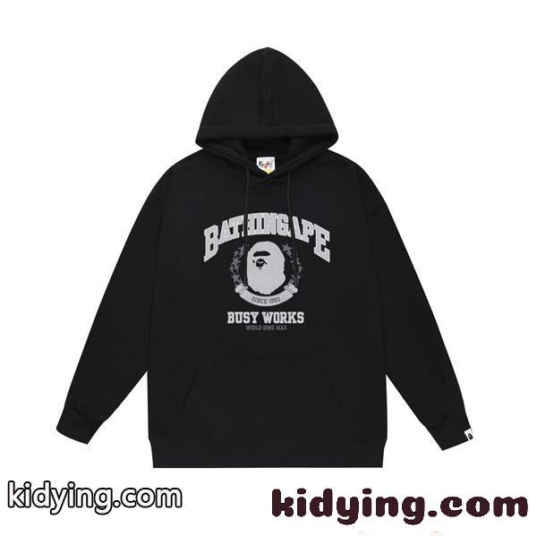 BAPE ア・ベイシング・エイプ コピー プルオーバーパーカー プリント ゆったりシルエット 人気新作-0