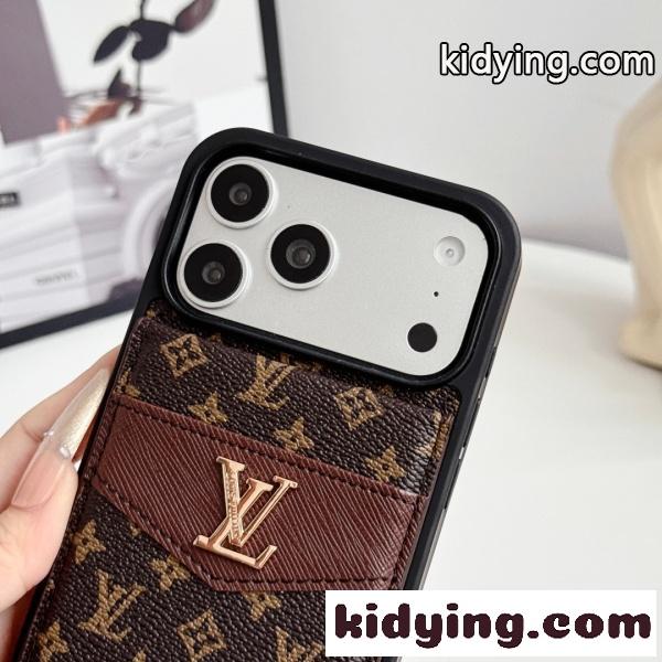 LOUIS VUITTON 激安 ルイ・ヴィトン iPhoneケース カードケース一体型 モノグラム メタルロゴ 収納力抜群 人気アイテム-10
