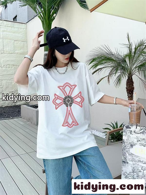 2026新作 注目上昇 半袖Tシャツ クロスグラフィック カジュアル CHROME HEARTS クロムハーツ コピー-9