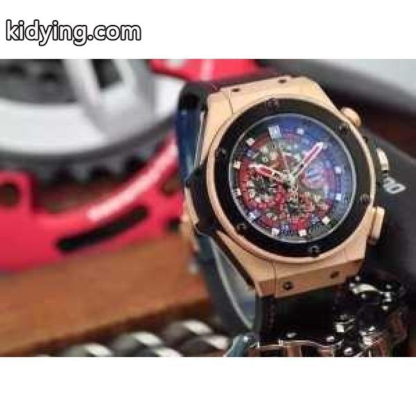 人気アイテムウブロビッグバンウニコキングゴールドセラミックラバ自動巻き腕時計 HUBLOT BIGBANG-4