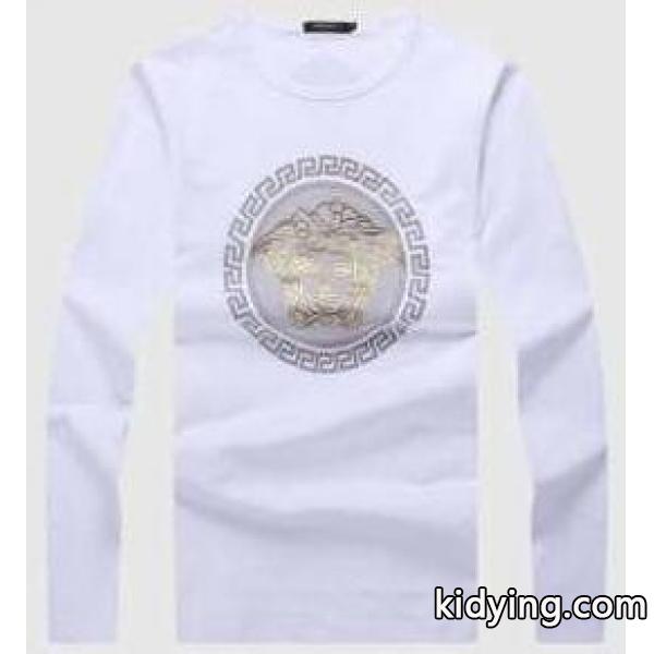 清涼感満点のヴェルサーチ、Versaceの4色選択可能の男性長袖Tシャツ_ヴェルサーチ VERSACE_ブランド コピー 激安(日本最大級)-1