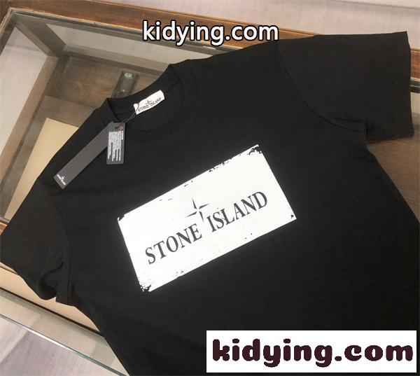 ボックスロゴプリント 2026春夏 ユニセックス STONE ISLAND ストーンアイランド コピー 半袖Tシャツ 爽やかコーデ 売れ筋定番-3