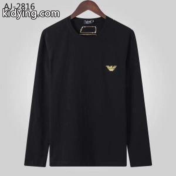 アルマーニ ARMANI 長袖Tシャツ 2色可選 秋冬らしいカジュアルな雰囲気を持つ 2019年秋冬最新のトレンド_アルマーニ ARMANI_ブランド コピー 激安(日本最大級)-0