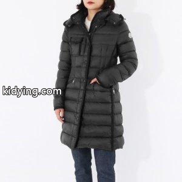 MONCLER モンクレール HERMINE エルミンヌ 4930005 53048 ダウンコート ダウンジャケット Aライン フード付き カラー999/ブラック 230040レディース :290810316:インポートセレクト musee - 通販ショッピング-0