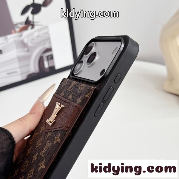 LOUIS VUITTON 激安 ルイ・ヴィトン iPhoneケース カードケース一体型 モノグラム メタルロゴ 収納力抜群 人気アイテム-11