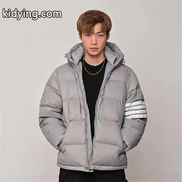 グレー ルーズフィット ダウンジャケット トムブラウン Thom Browne コピー 秋冬リラックスした 人気-0