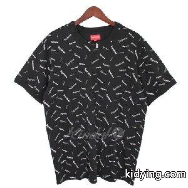 SUPREME 18AW Scatter Ringer Tee マルチロゴTシャツ ブラック サイズ：M (吉祥寺店) 180828 :580018002417:カインドオル - 通販ショッピング-0