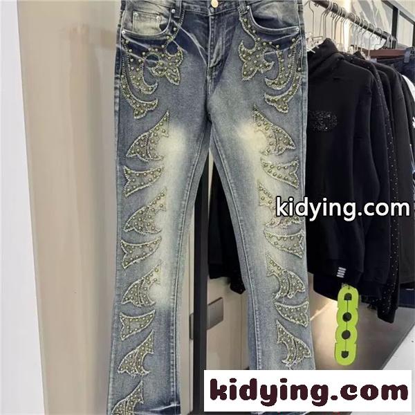アミリ スーパーコピー デニムパンツ AMIRI 刺繍 個性派 ストリート系 インパクト 高級感 ジーンズ-8