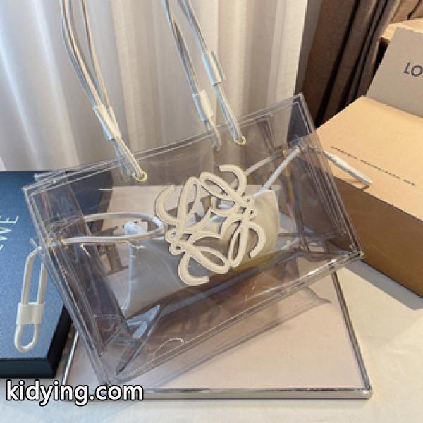 LOEWE ロエベ コピー バッグ 絶妙なカラーリング 透明トートバック 新作 実用性と遊び心を兼ね備えた-0