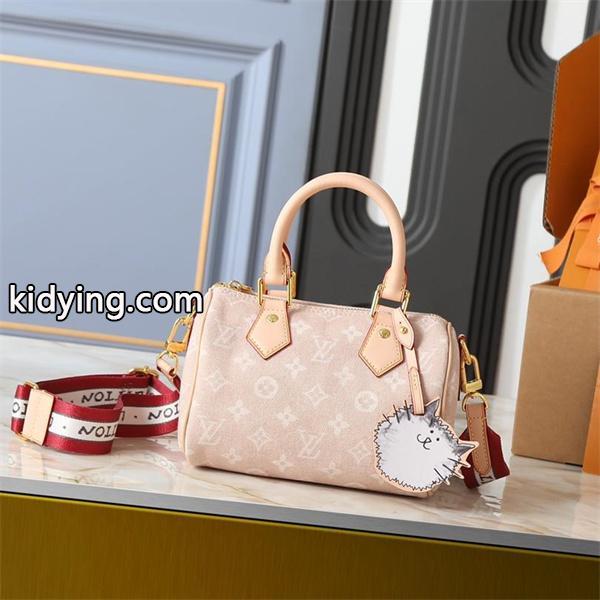 Louis Vuitton ピンクモノグラム キャットアクセサリー ルイヴィトン ボストンバッグ コピー レディース キュート-0