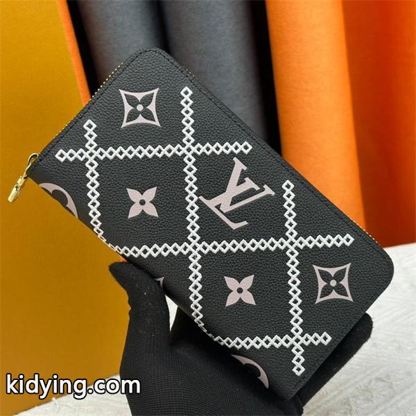 LOUIS VUITTON コピー モダン 上質 ブラウン モノグラム ジップ長財布 ルイヴィトン-0
