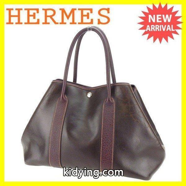 エルメス Hermes バッグ トートバッグ ガーデンパーティPM ダークブラウン レディース Bag 通販-0