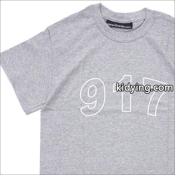 917(ナインワンセブン)(Nine One Seven) 917 Block Tee (Tシャツ) GRAY 418-000269-032+【新品】(半袖Tシャツ) :18062107:クリフエッジ - 通販ショッピング-0