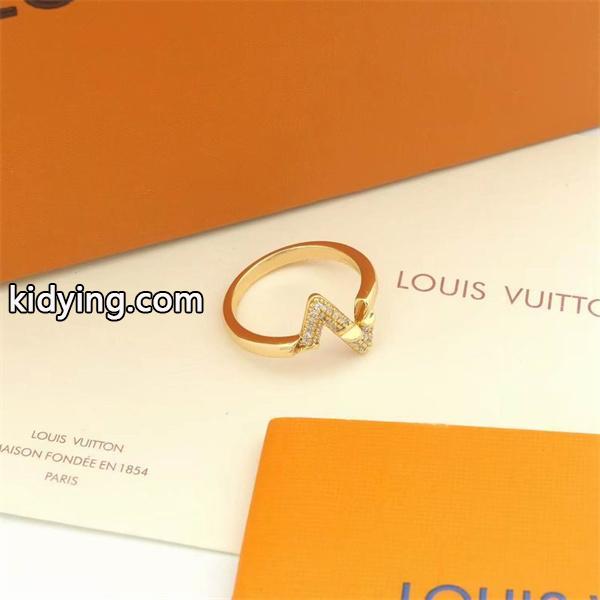 イニシャルアクセント スリムバンド  ルイヴィトン ユニセックス コピー指輪 LOUIS VUITTON-7