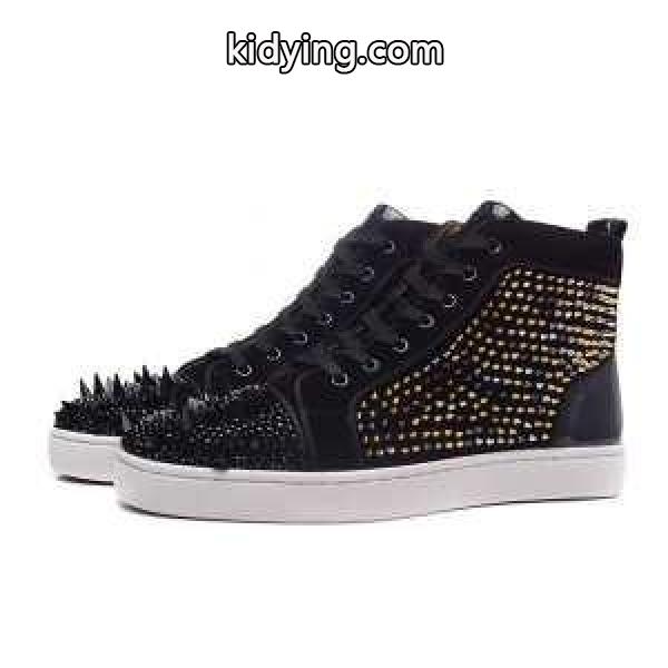 高級品 通販ルブタンルイスオーラトフラットハイカットスニーカーLOUBOUTIN LOUIS_クリスチャンルブタン CHRISTIAN LOUBOUTIN_ブランド コピー 激安(日本最大級)-0