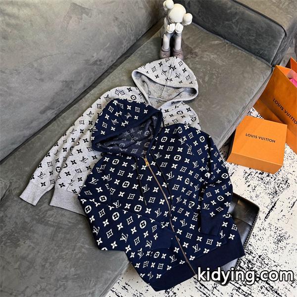 視線惹き付け 総柄 ジップパーカー 存在感 上品 LOUIS VUITTON ルイヴィトン コピー-0