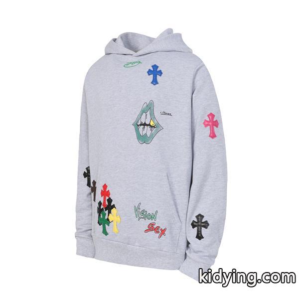 人気爆発！刺繍 ポップデザイン 2025秋冬対応 クロムハーツ コピー Chrome Hearts 上質素材 パーカー-0