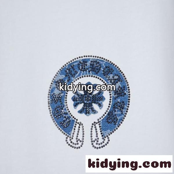 CHROME HEARTS クロムハーツ 2026新作 メンズ 半袖Tシャツ クロスサークル ロゴプリント オーバーサイズ クルーネック 高街風-2