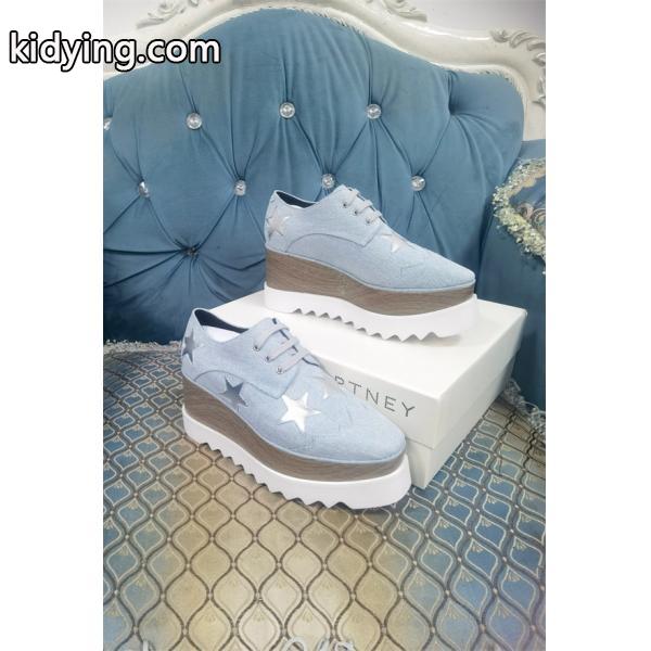 STELLA McCARTNEY ステラマッカートニー コピースター装飾 厚底シューズ ブルー クール モダン-1