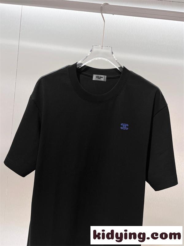 トリオンフアクセント 大人カジュアル すっきり見え CELINE セリーヌ コピー 半袖Tシャツ 注目デザイン-4