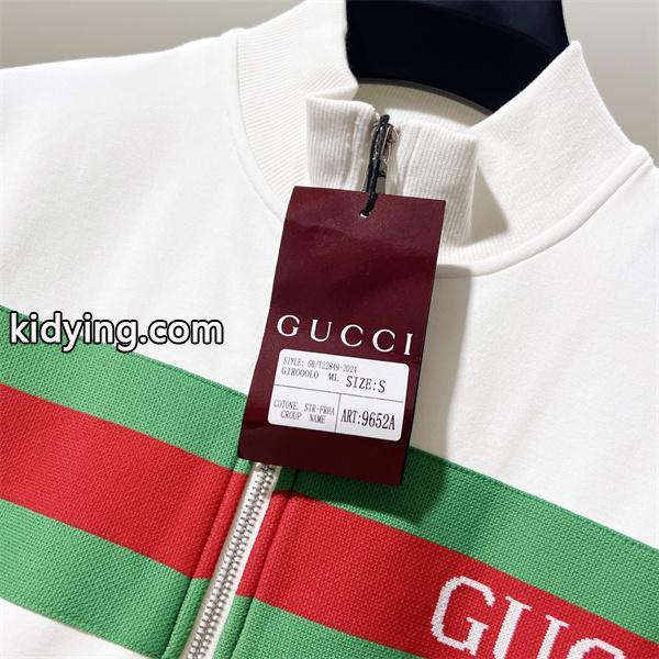グッチ コピー 2025秋冬 大人モード ブラック GUCCI ロゴライン ジップアップジャケット-4