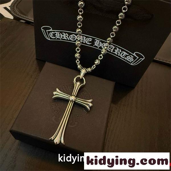 高級感溢れる シルバー CHROME HEARTS クロムハーツ コピー ネックレス 重厚 プレミアム-3