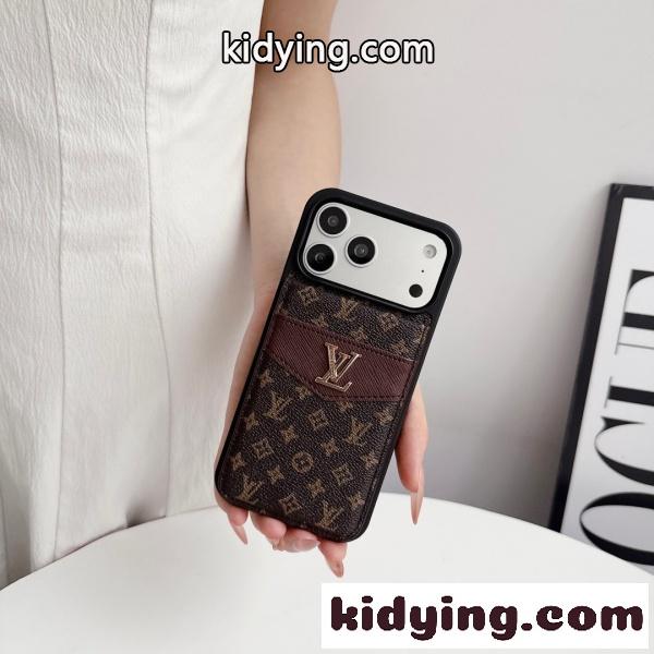 LOUIS VUITTON 激安 ルイ・ヴィトン iPhoneケース カードケース一体型 モノグラム メタルロゴ 収納力抜群 人気アイテム-13