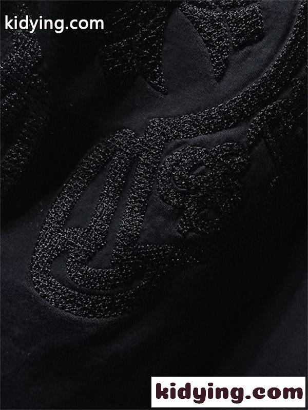 バックプリントTシャツ Chrome Hearts クロムハーツ コピー トーンオンクロス柄 半袖 丸首 ストリートカジュアル-6