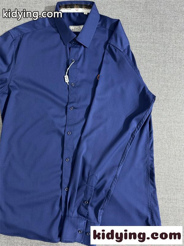 長袖シャツ HERMES メンズ シンプルデザイン ビジネスカジュアル 上品 エルメス コピー-6