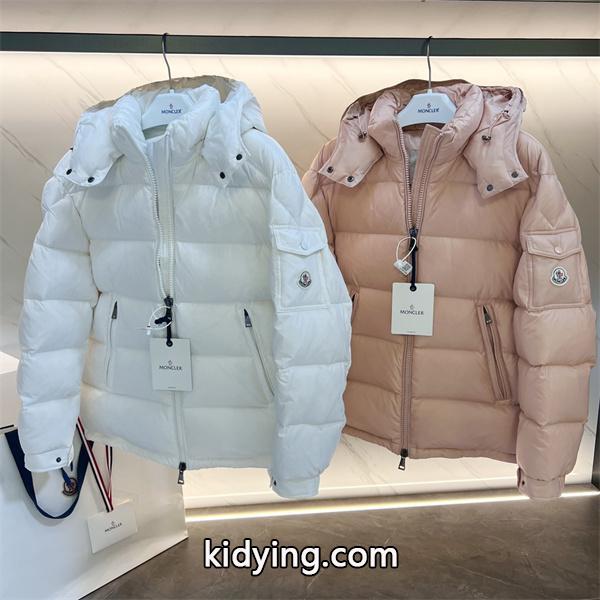 ホワイトピンク 2 色 フード付  MONCLER モンクレール コピー ダウンジャケット 秋冬高品質アウター-1