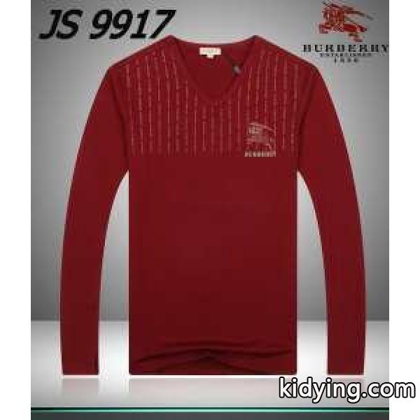 2014秋冬 高級感演出 BURBERRY バーバリー Vネック 長袖 Tシャツ 4色可選_長袖Tシャツ_メンズファッション_スーパーコピーブランド激安通販 専門店-0